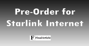 pre-order for starlink internet service